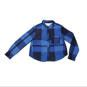 Ace & Jig Indigo Check Top